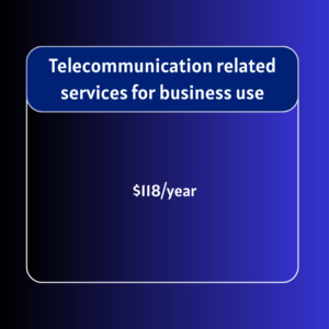 15 (+60)Telecommunication related services for business use